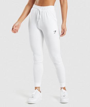 Dámské Kalhoty Jogger Gymshark Tréninková Pippa Bílé | CZ 4116CTV